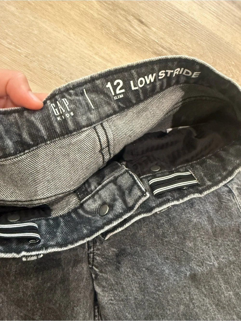 GAP Kids Low Rise Stride Wide-Leg Jeans (12 Slim)